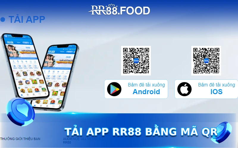 Quét mã QR để tải xuống và cài đặt ứng dụng RR88